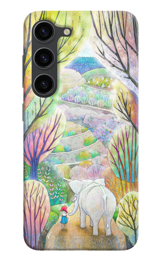 Nature Painting Samsung S23 Plus Hard Case Back Cover by Casekaro