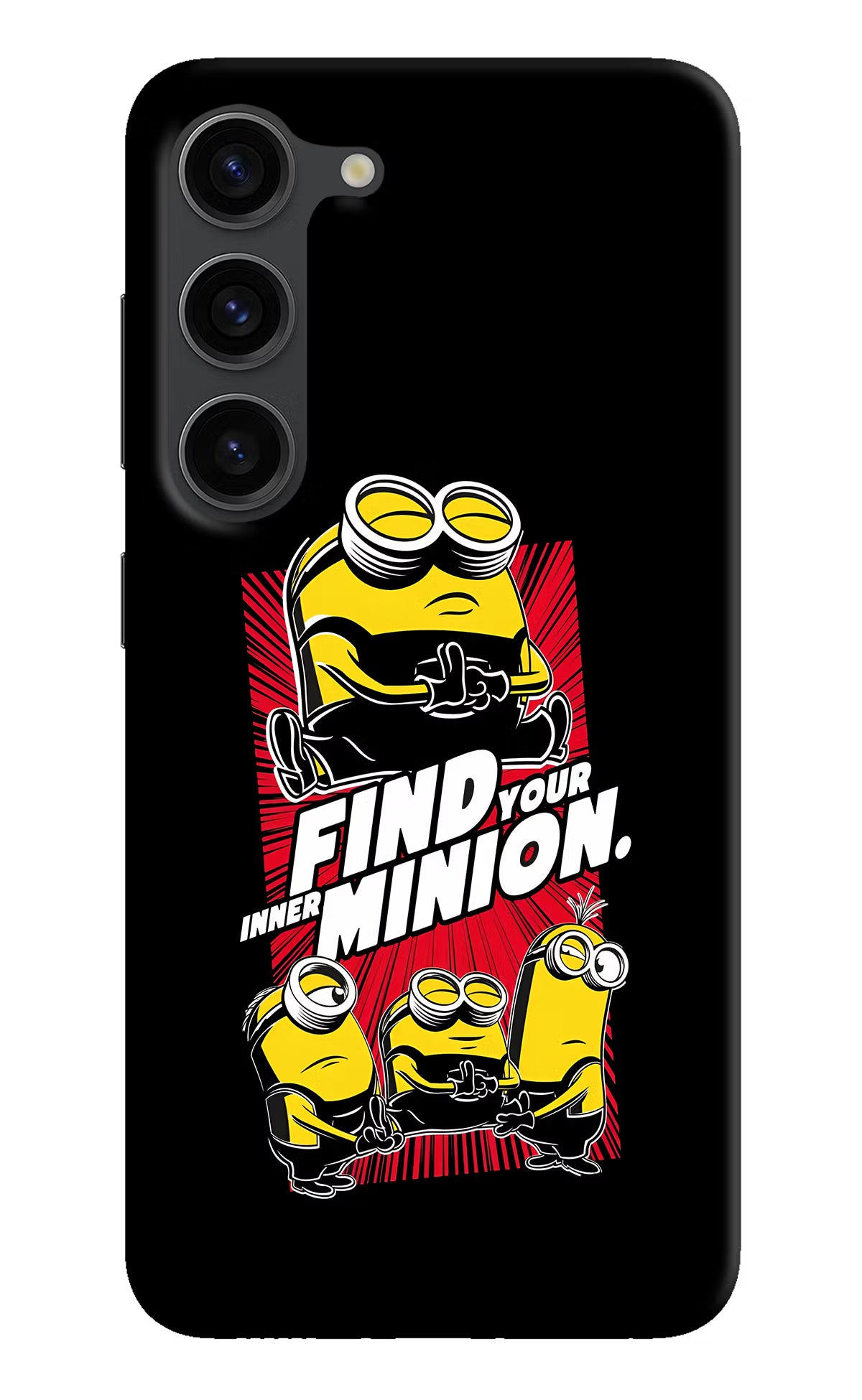 Find your inner Minion Samsung S23 Plus Hard Case Back Cover by Casekaro