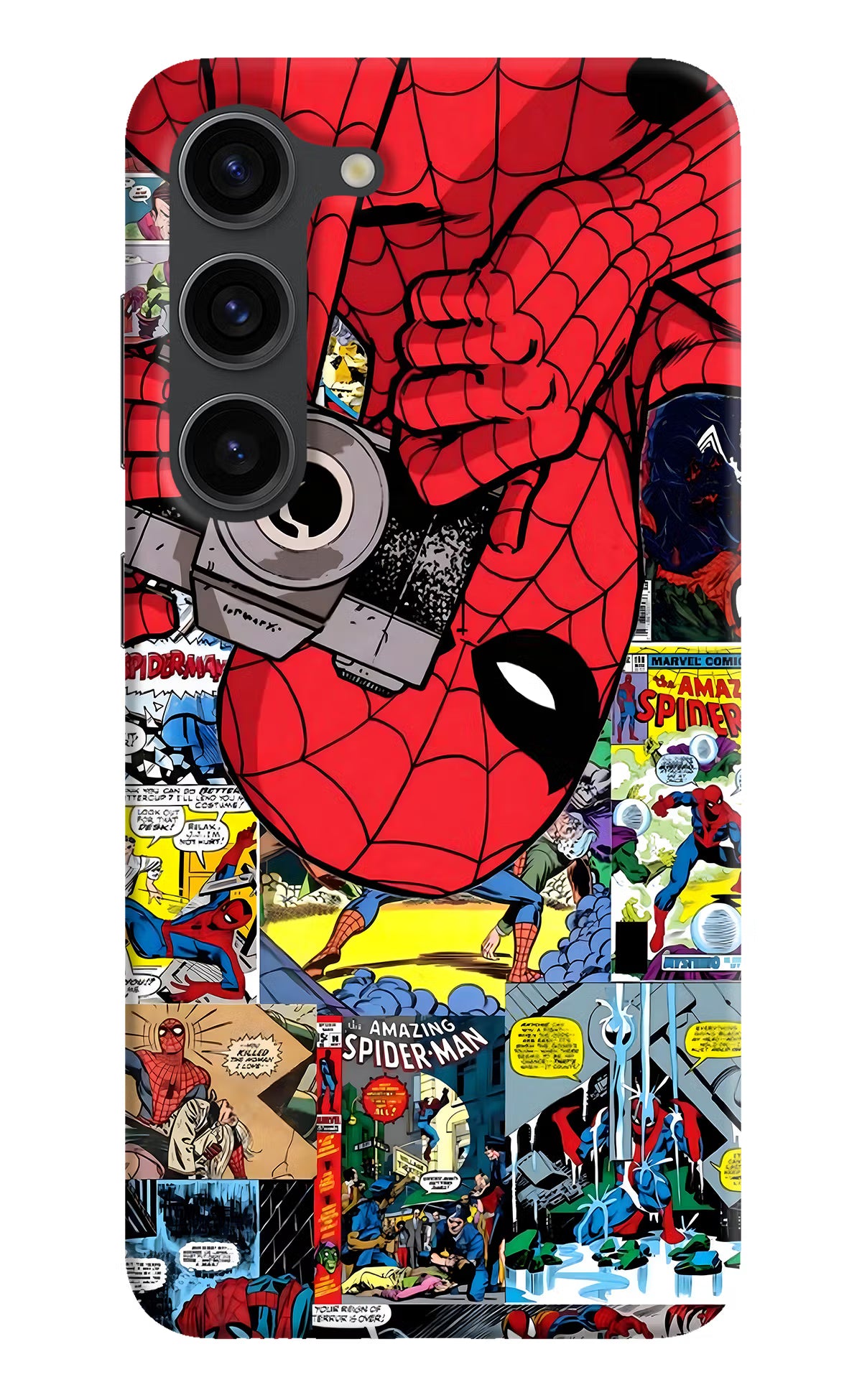 Spider Man Samsung S23 Plus Hard Case Back Cover by Casekaro