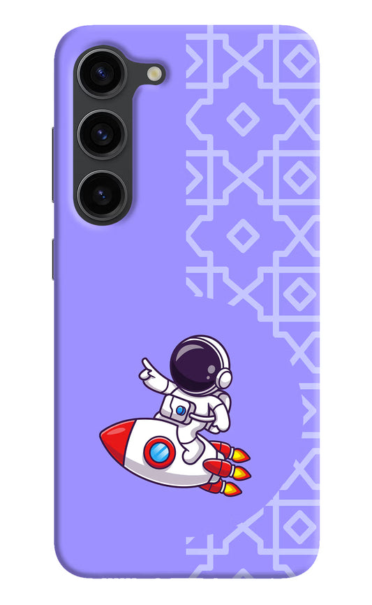 Cute Astronaut Samsung S23 Plus Hard Case Back Cover by Casekaro