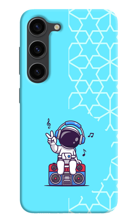 Cute Astronaut Chilling Samsung S23 Plus Back Cover