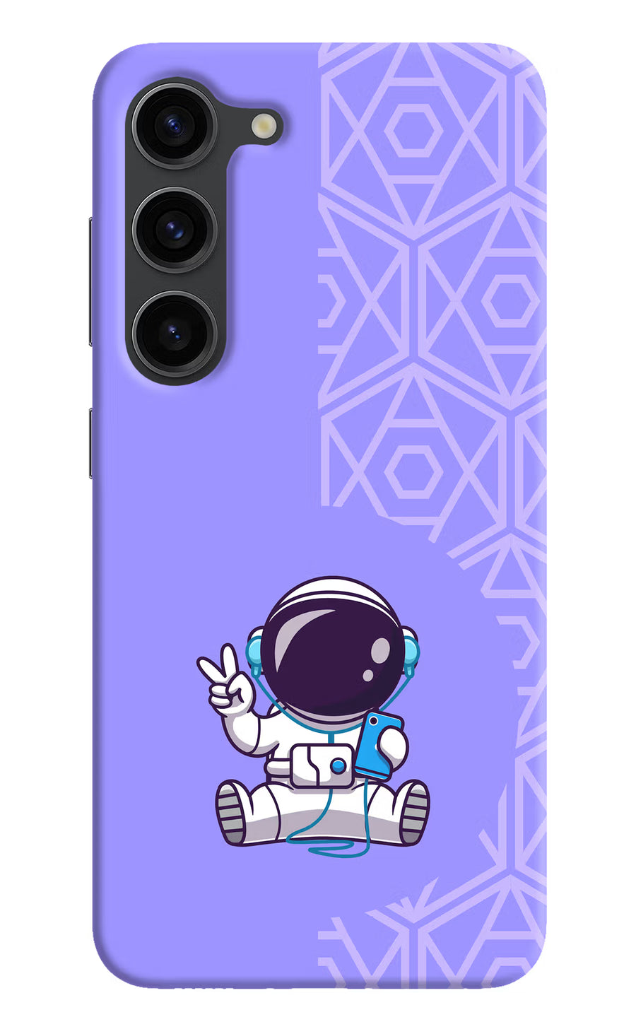 Cute Astronaut Chilling Samsung S23 Plus Back Cover, Hard case
