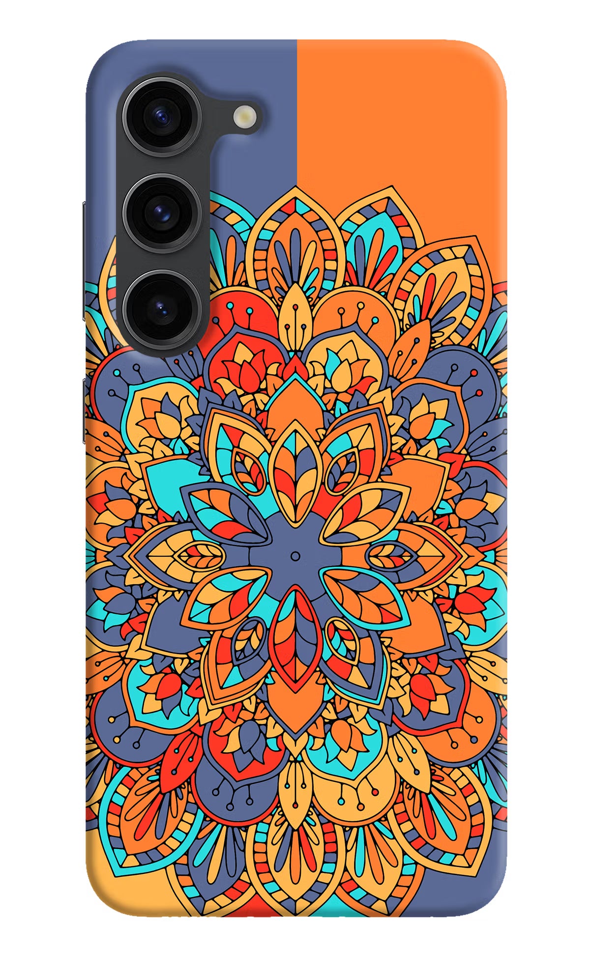 Color Mandala Samsung S23 Plus Hard Case Back Cover by Casekaro