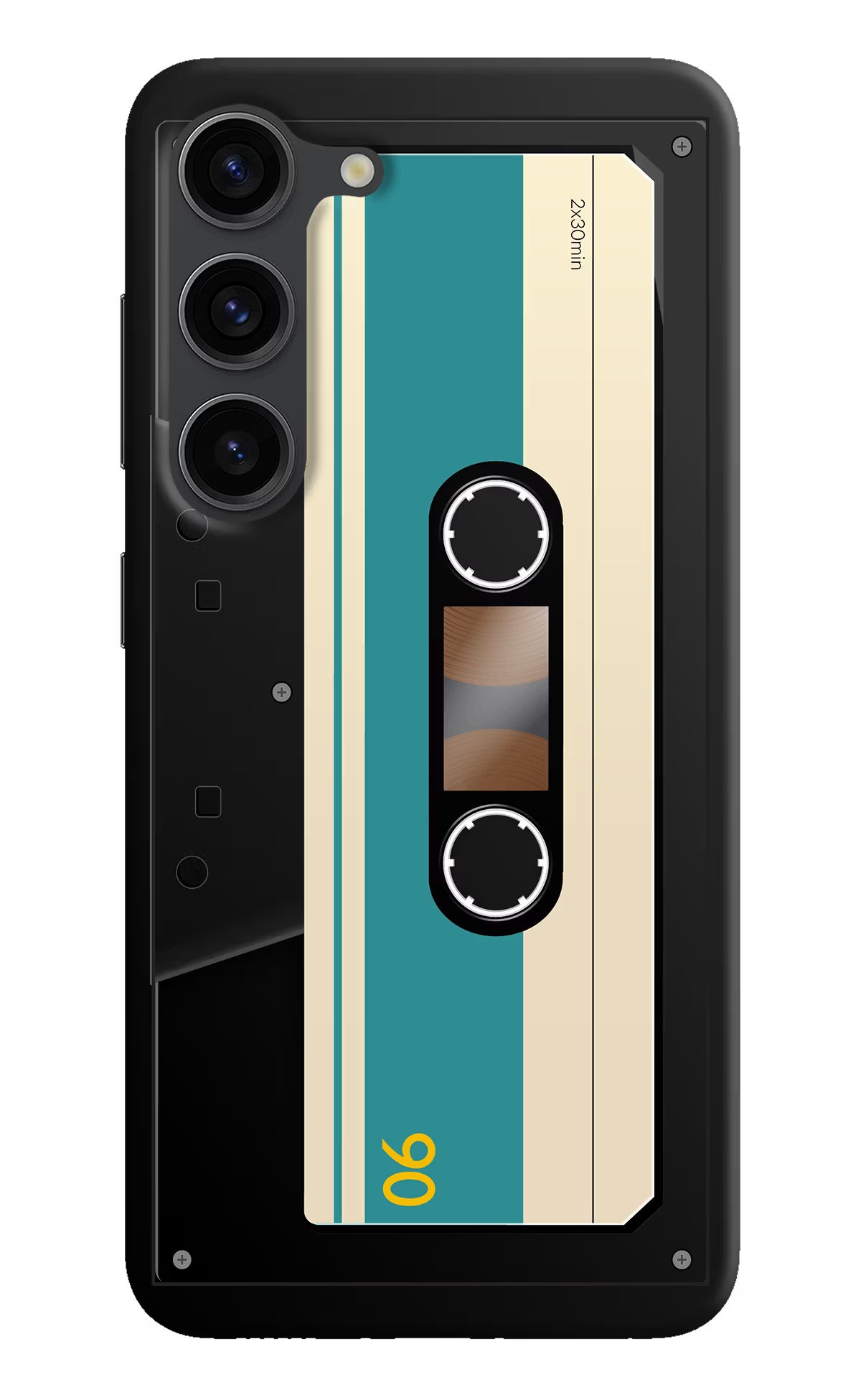 Cassette Samsung S23 Plus Hard Case Back Cover by Casekaro