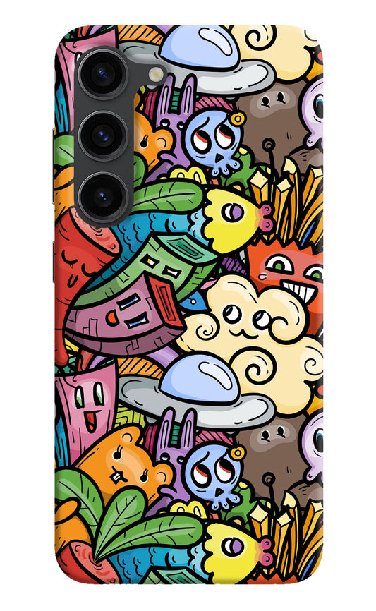 Veggie Doodle Samsung S23 Plus Hard Case Back Cover by Casekaro