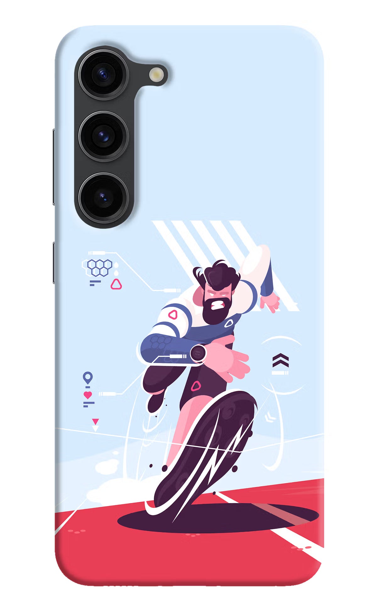 Run Pro Samsung S23 Plus Hard Case Back Cover by Casekaro