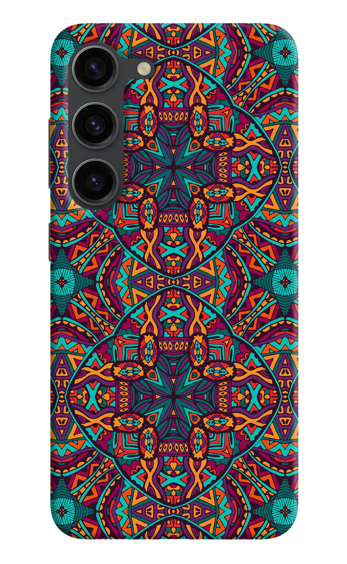 Colour Mandala Samsung S23 Plus Hard Case Back Cover by Casekaro