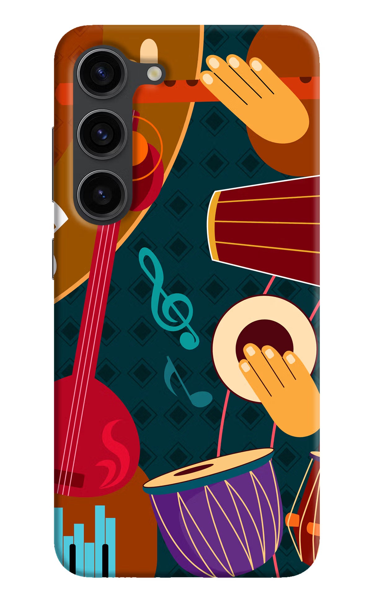 Music Instrument Samsung S23 Plus Hard Case Back Cover by Casekaro