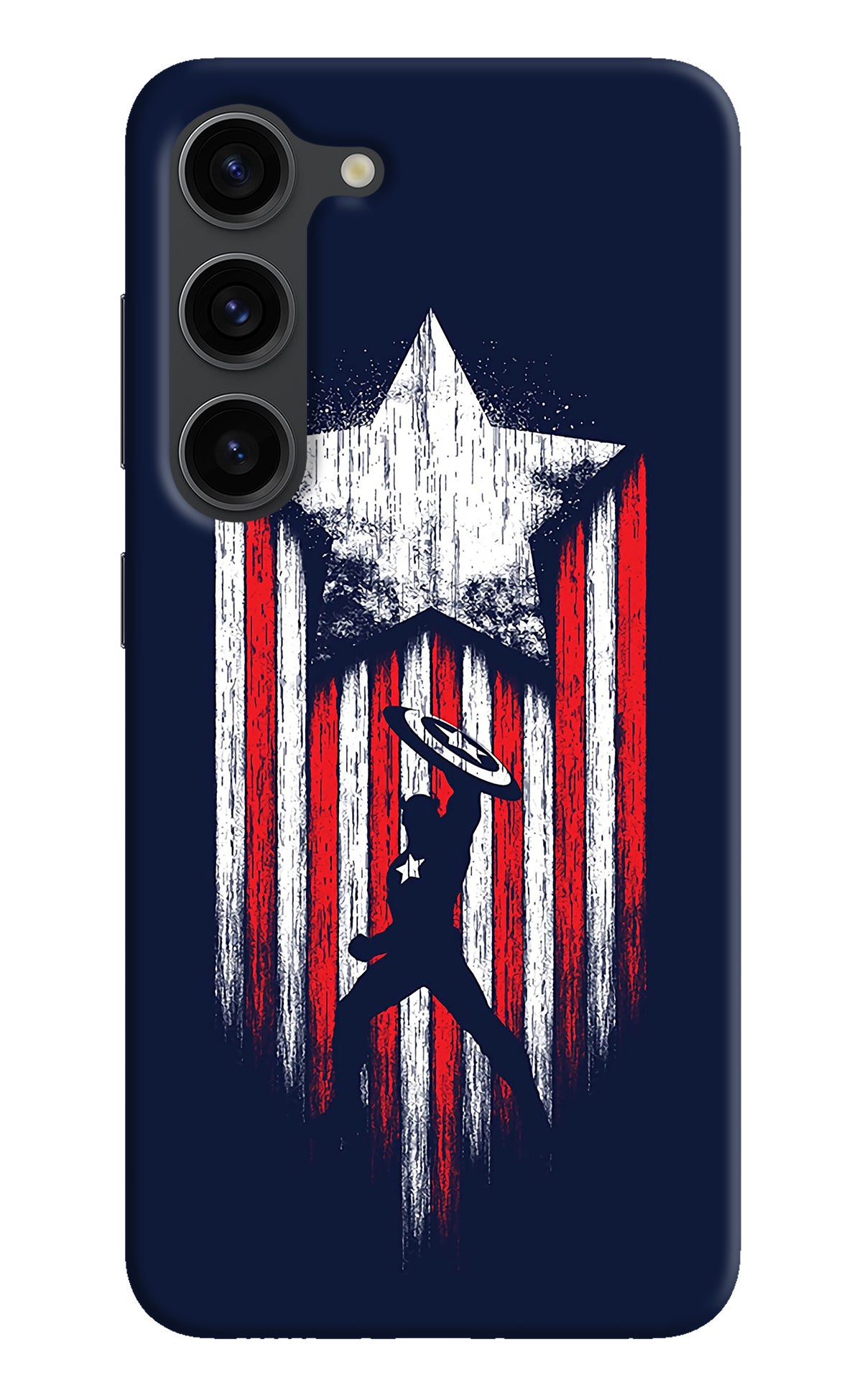 Captain America Marvel Art Samsung S23 Plus Back Cover