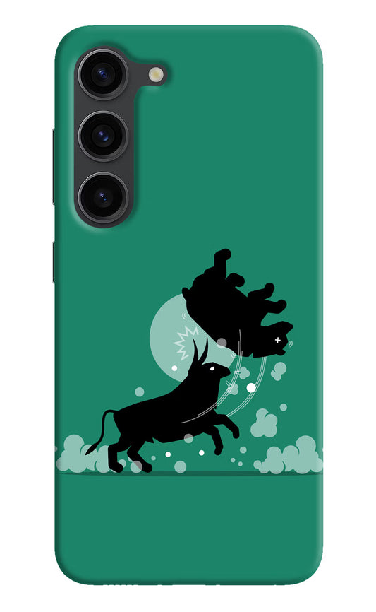 Bull Conqueror Samsung S23 Plus Hard Case Back Cover by Casekaro