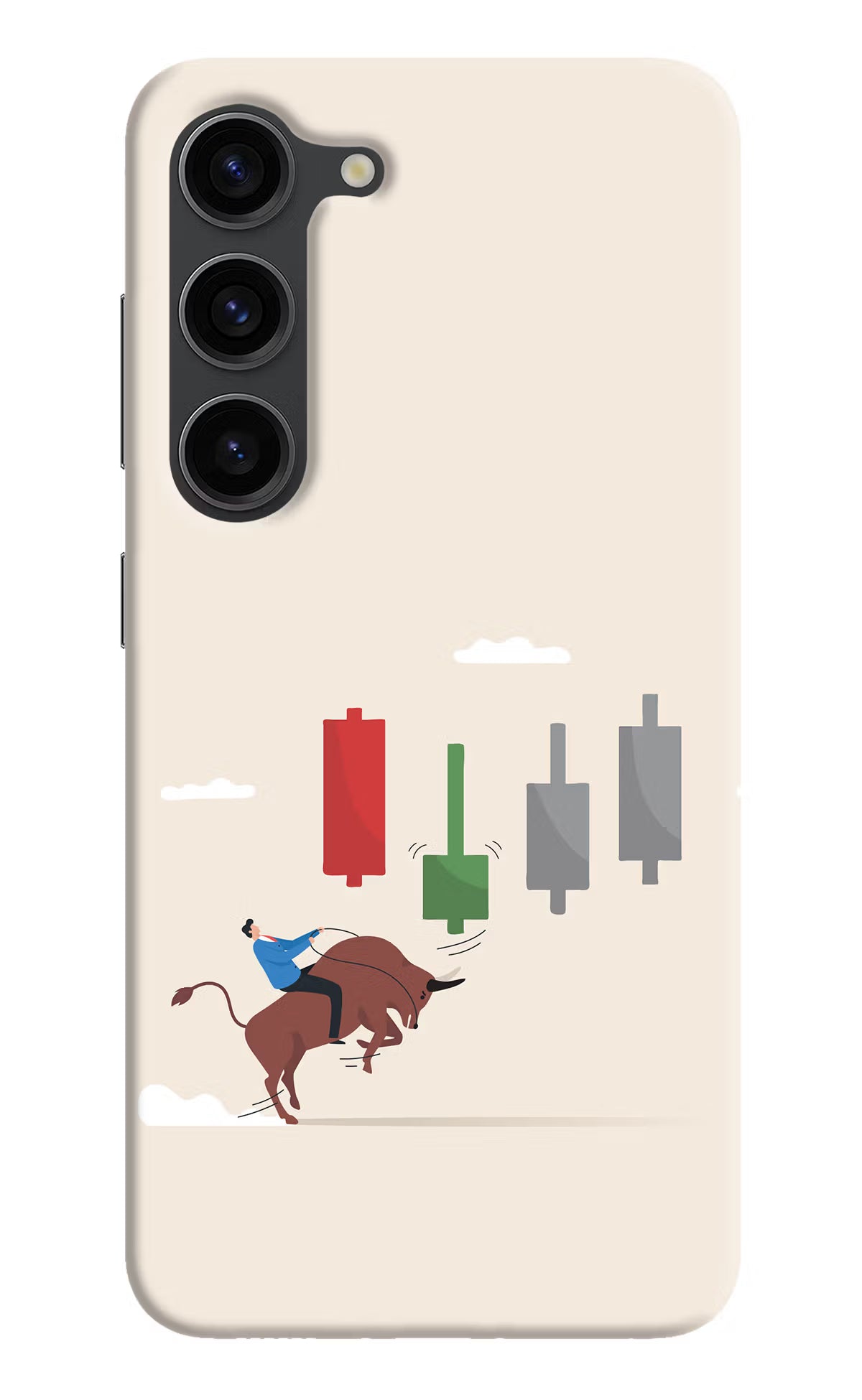 Bull Trading Momentum Samsung S23 Plus Hard Case Back Cover by Casekaro
