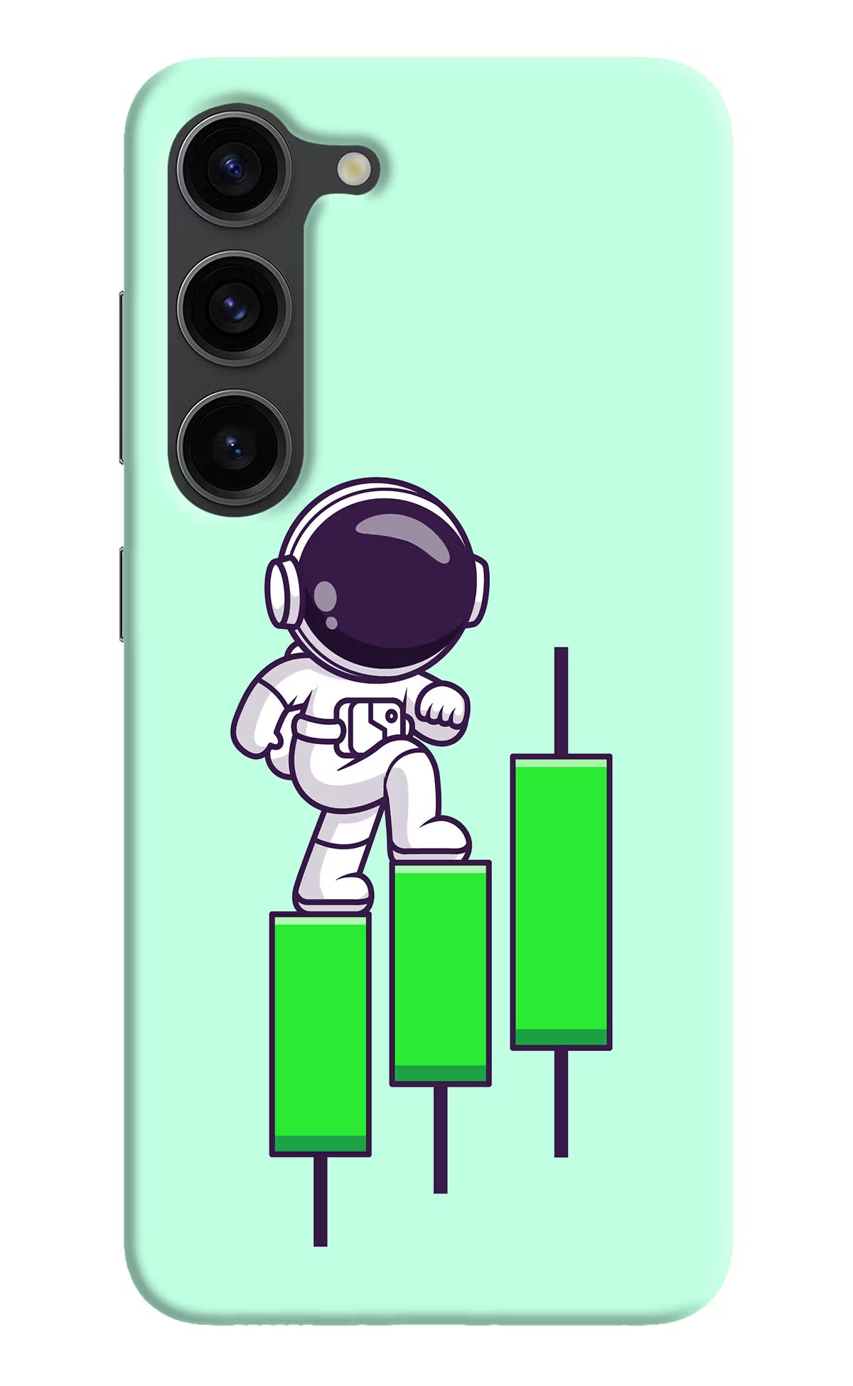 Astronaut Trader Samsung S23 Plus Hard Case Back Cover by Casekaro