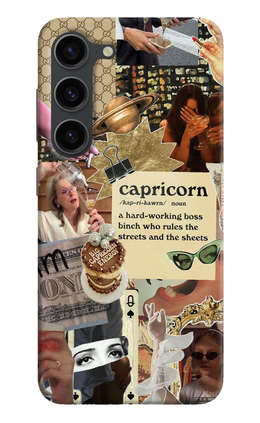Capricorn Zodiac Samsung S23 Plus Back Cover, Hard case
