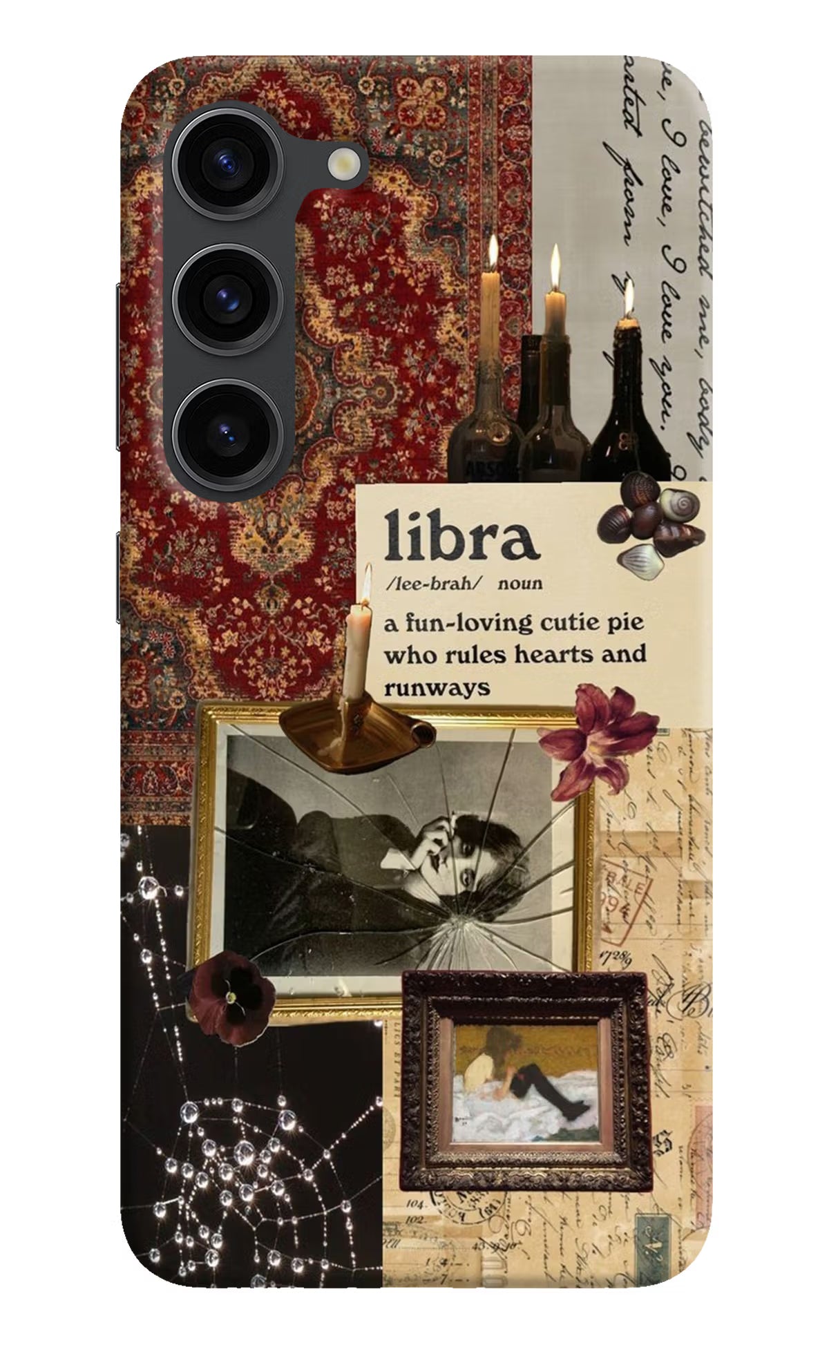 Libra Zodiac Samsung S23 Plus Hard Case Back Cover by Casekaro