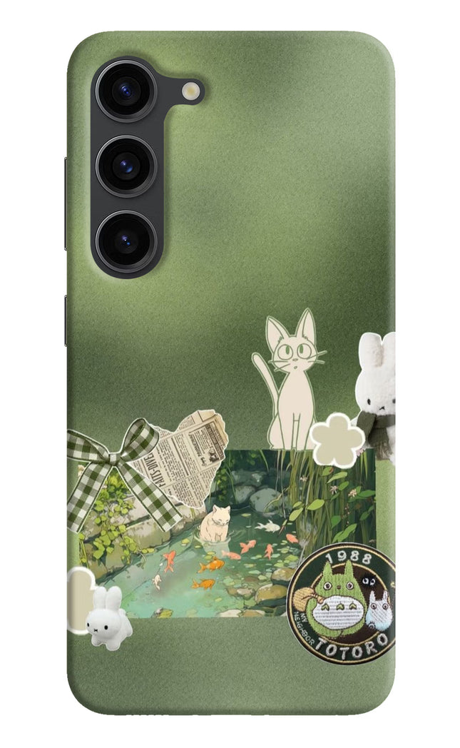 Aesthetic anime Samsung S23 Plus Hard Case Back Cover by Casekaro