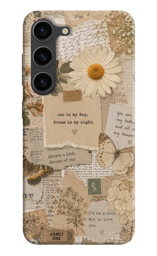 Vintage case Samsung S23 Plus Hard Case Back Cover by Casekaro