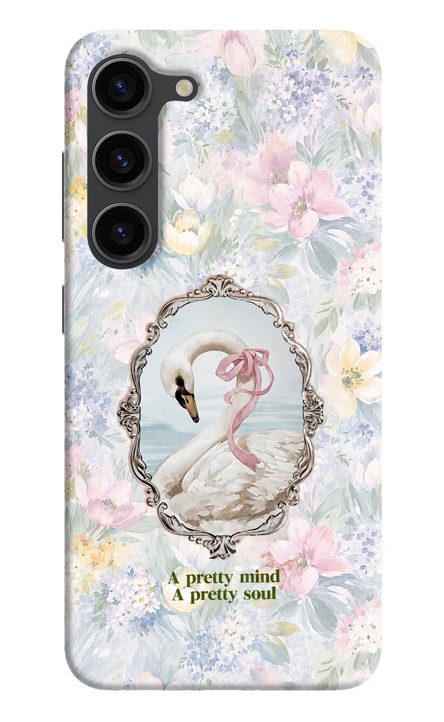 Pretty Mind Pretty Soul Samsung S23 Plus Hard Case Back Cover by Casekaro