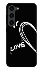 Love Line Samsung S23 Plus Hard Case Back Cover by Casekaro