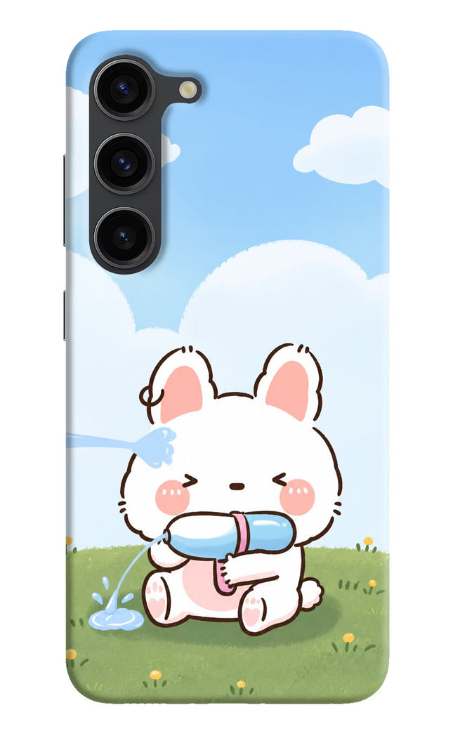 Bunny Treat Samsung S23 Plus Hard Case Back Cover by Casekaro