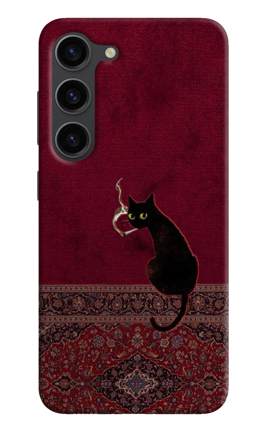 Midnight Cat Samsung S23 Plus Back Cover, Hard case
