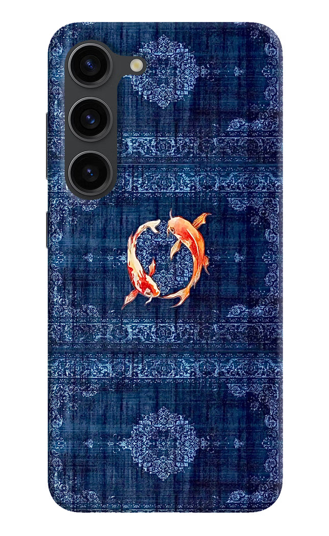 Koi Blue Samsung S23 Plus Hard Case Back Cover by Casekaro