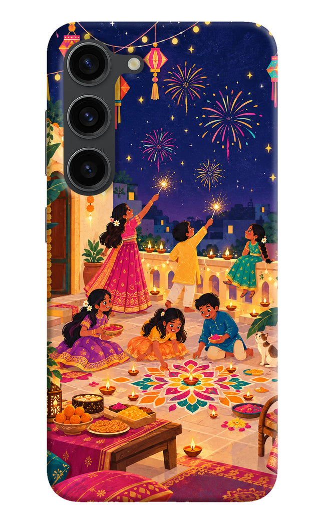 Diwali Night Samsung S23 Plus Hard Case Back Cover by Casekaro