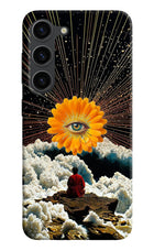 Cosmic Flower Samsung S23 Plus Hard Case Back Cover by Casekaro