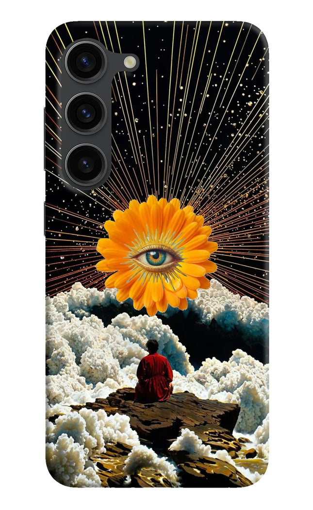 Cosmic Flower Samsung S23 Plus Hard Case Back Cover by Casekaro