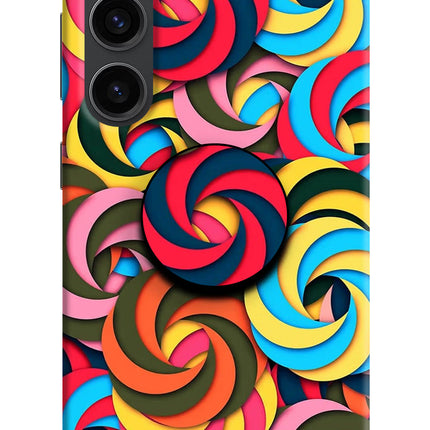 Spiral Pattern Samsung S23 Plus Pop Case by Casekaro