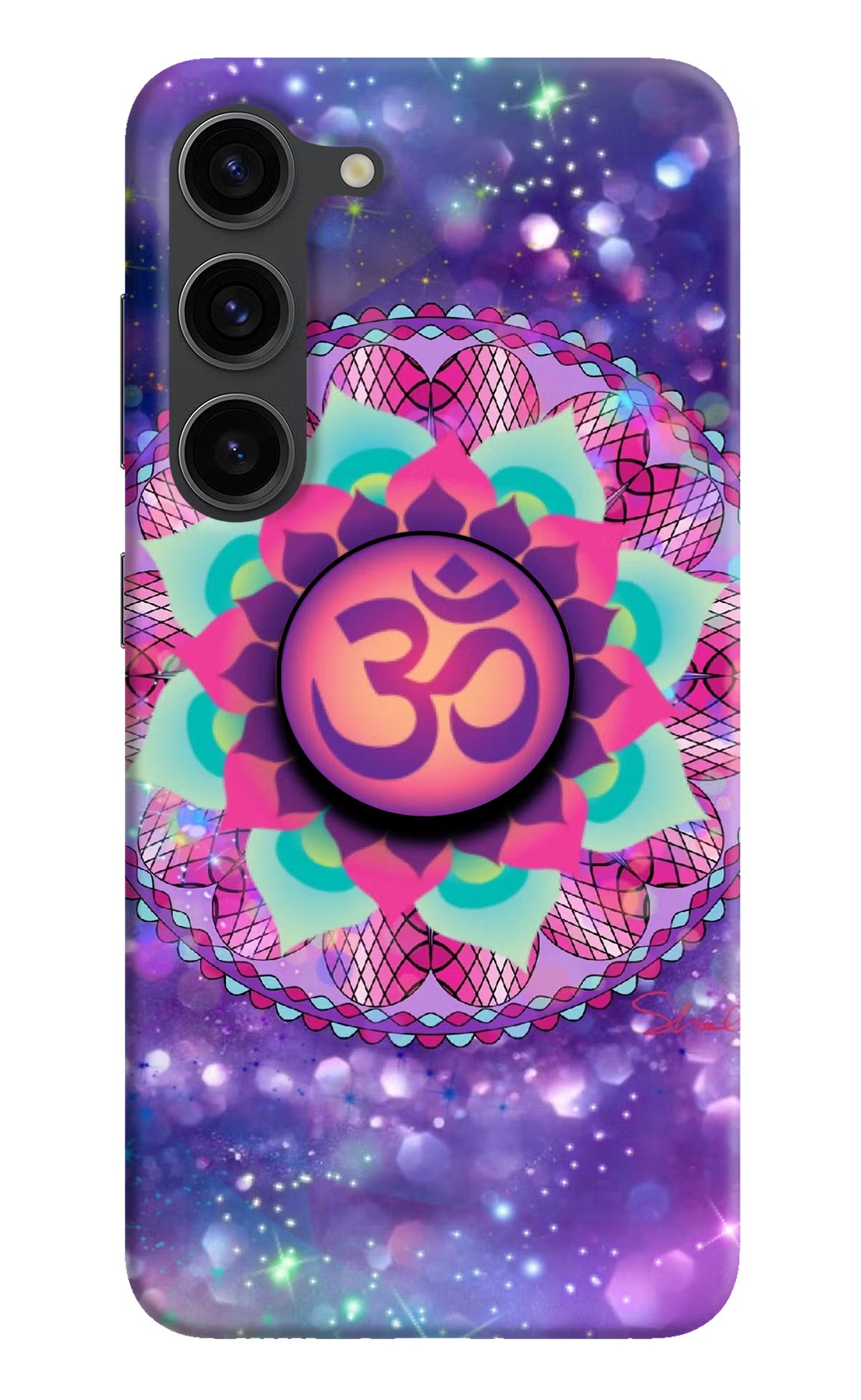 Om Purple Samsung S23 Plus Pop Case by Casekaro
