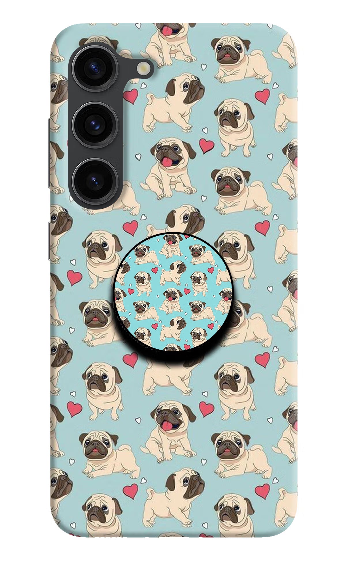 Pug Dog Samsung S23 Plus Pop Case by Casekaro