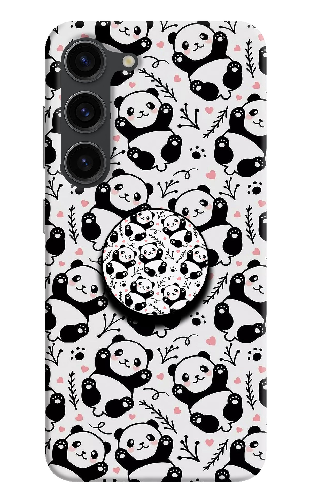 Cute Panda Samsung S23 Plus Pop Case