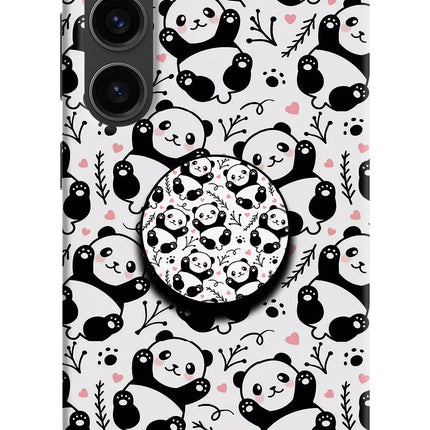 Cute Panda Samsung S23 Plus Pop Case by Casekaro