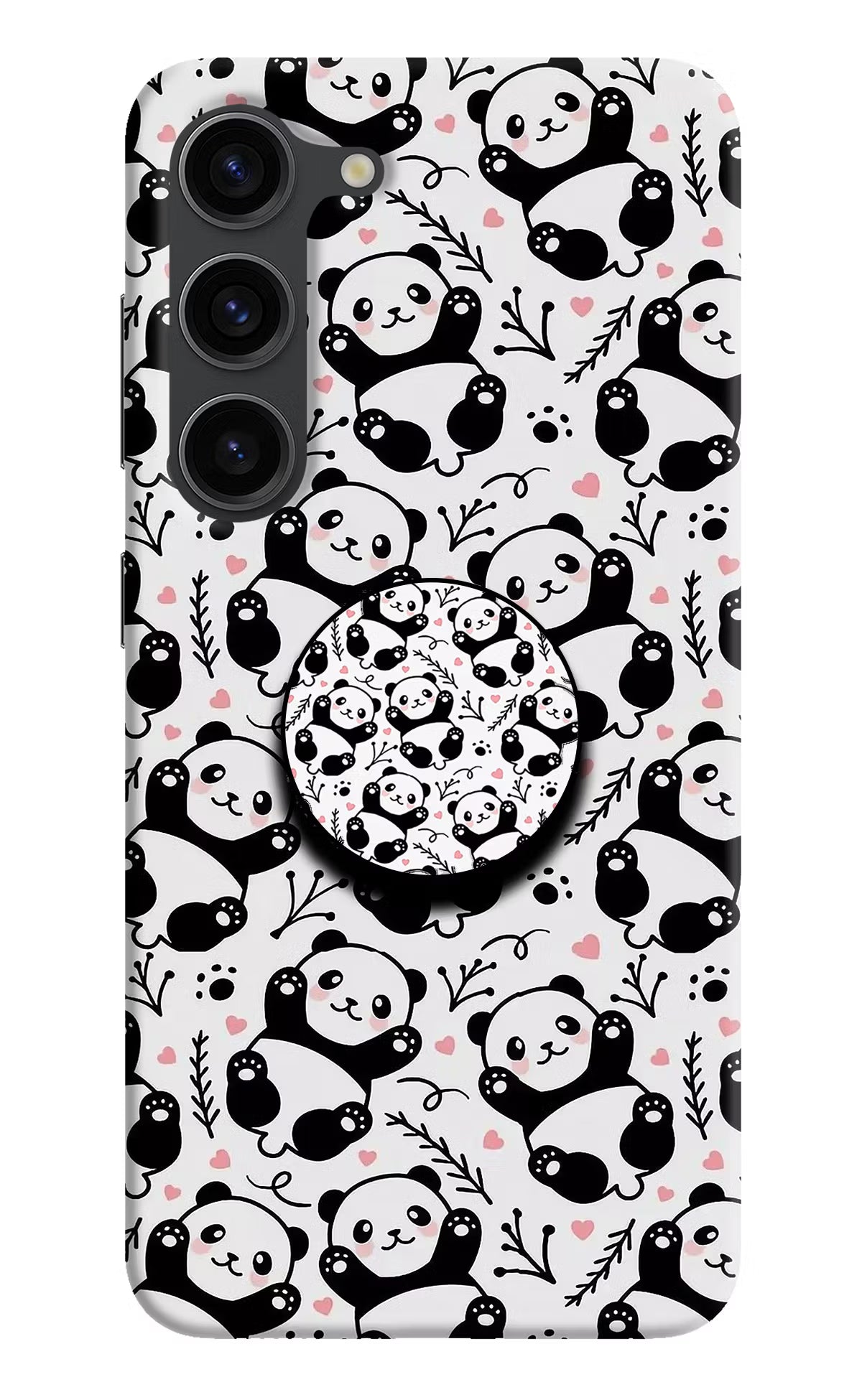 Cute Panda Samsung S23 Plus Pop Case by Casekaro