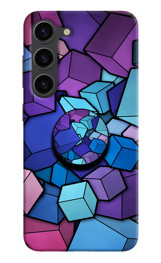 Cubic Abstract Samsung S23 Plus Pop Case by Casekaro