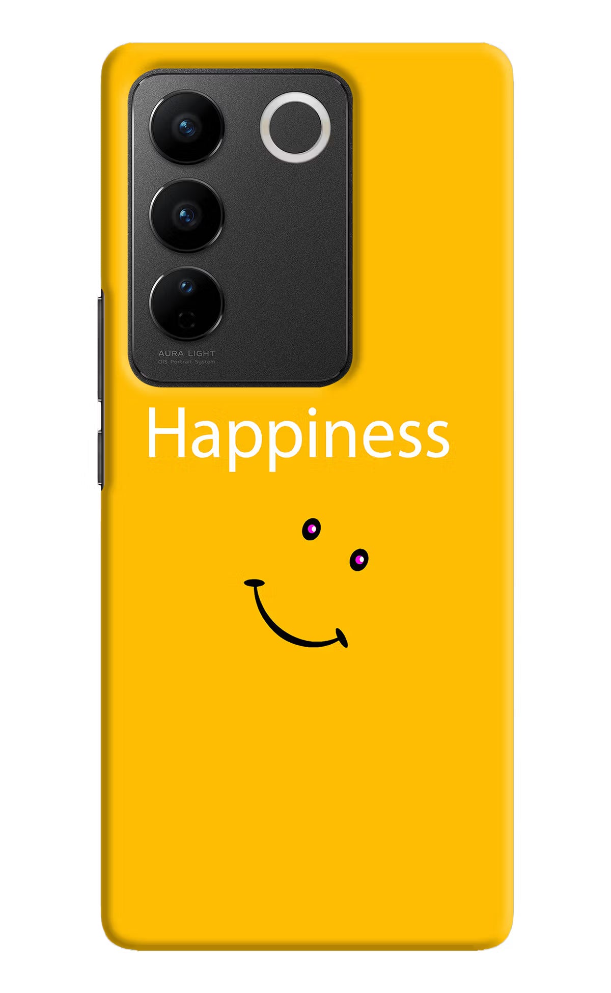Happiness With Smiley Vivo V27/V27 Pro Hard Case Back Cover by Casekaro