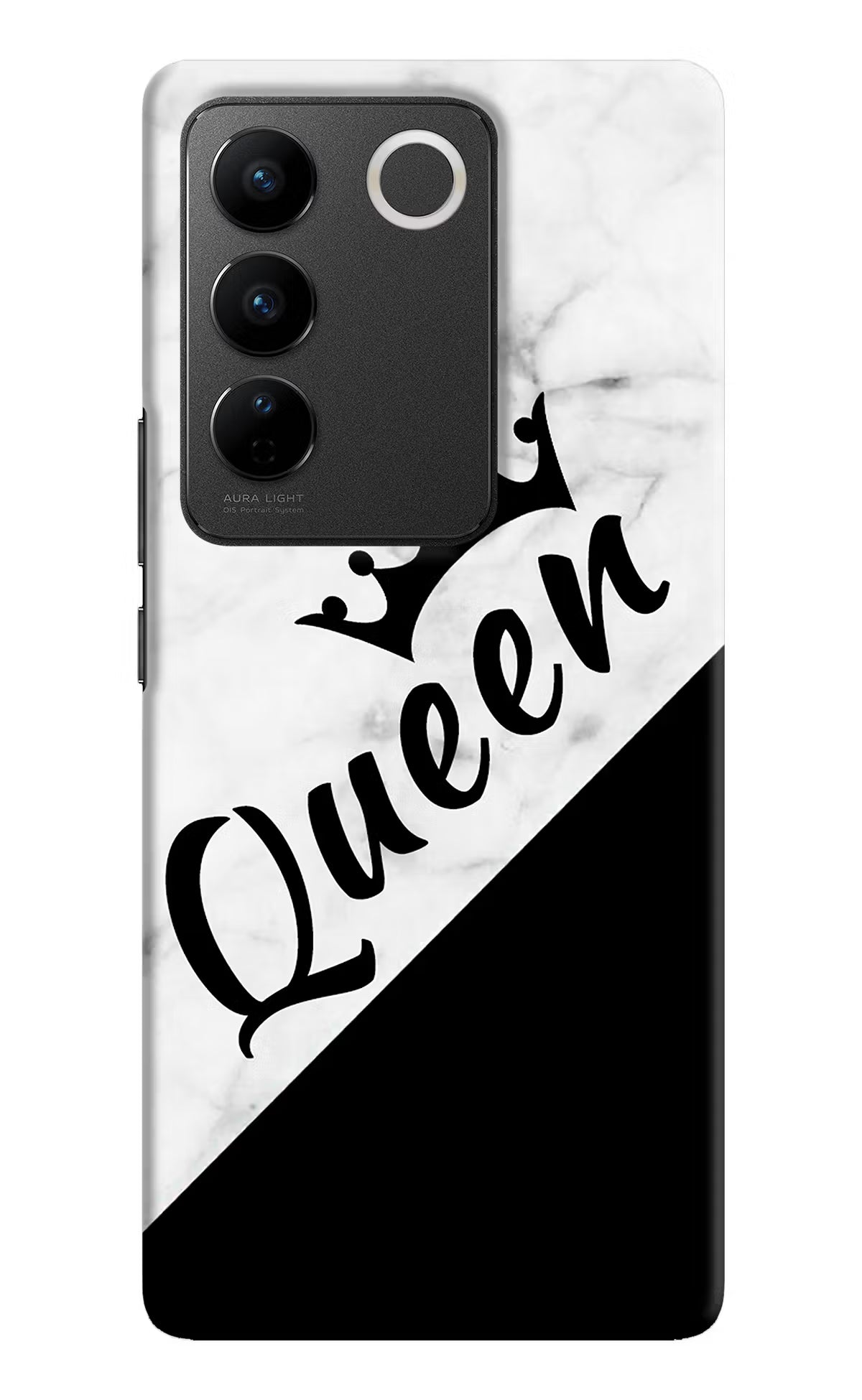 Queen Vivo V27/V27 Pro Hard Case Back Cover by Casekaro
