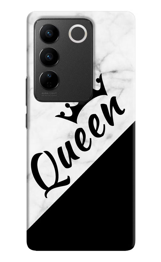 Queen Vivo V27/V27 Pro Hard Case Back Cover by Casekaro