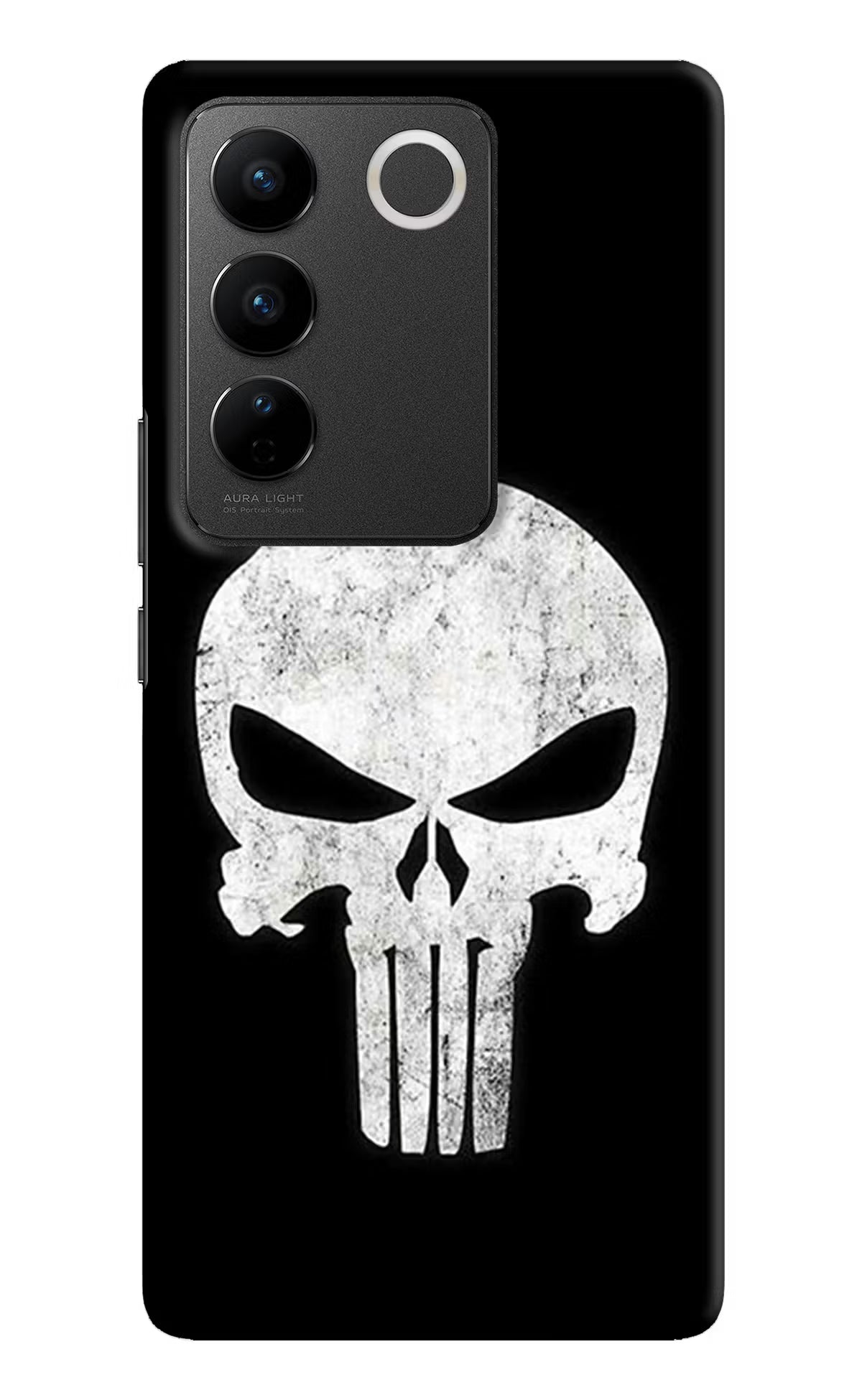 Punisher Skull Vivo V27/V27 Pro Hard Case Back Cover by Casekaro