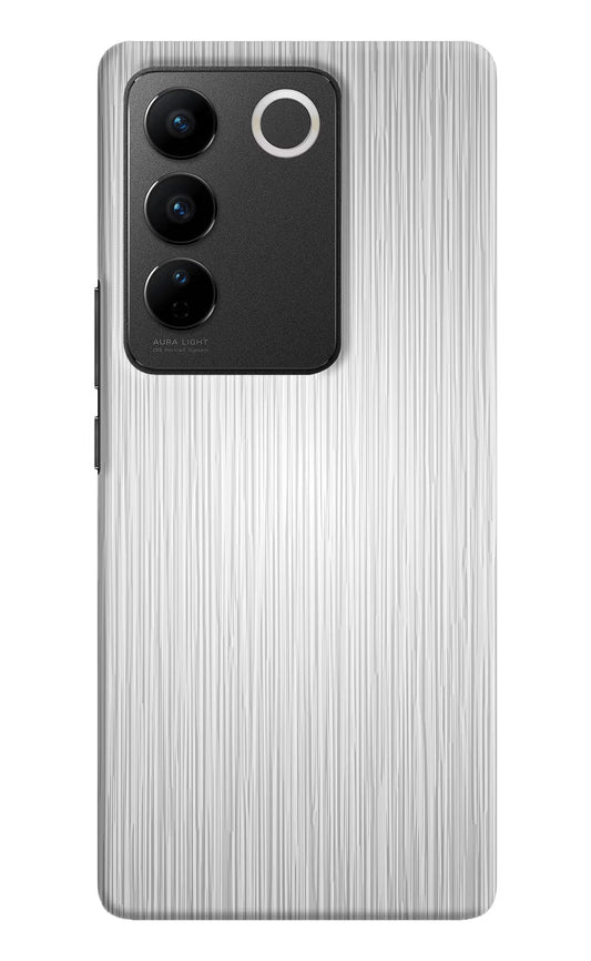 Wooden Grey Texture Vivo V27/V27 Pro Hard Case Back Cover by Casekaro
