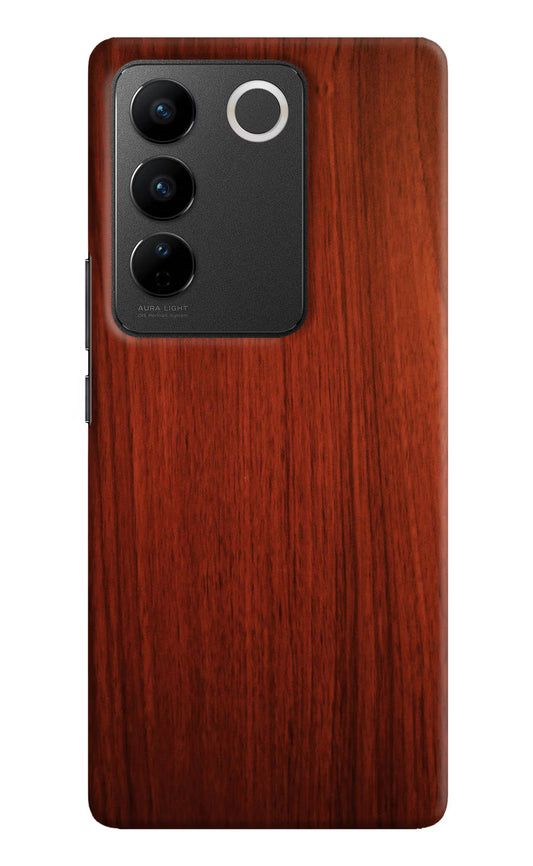 Wooden Plain Pattern Vivo V27/V27 Pro Hard Case Back Cover by Casekaro