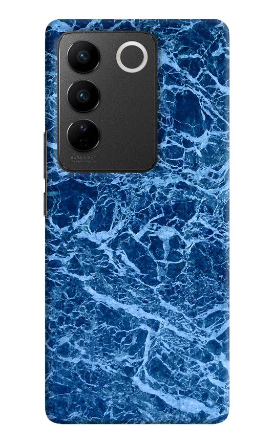Blue Marble Vivo V27/V27 Pro Hard Case Back Cover by Casekaro