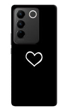 Heart Vivo V27/V27 Pro Hard Case Back Cover by Casekaro