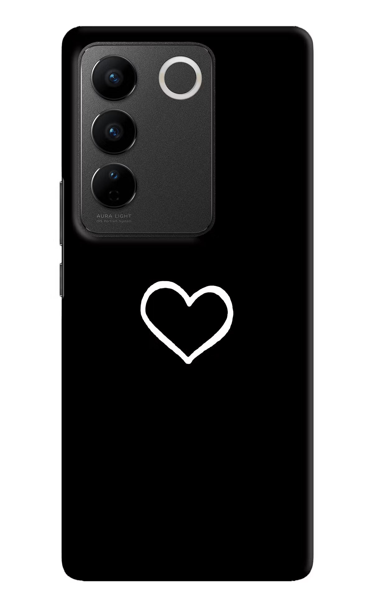 Heart Vivo V27/V27 Pro Hard Case Back Cover by Casekaro