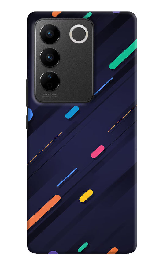 Abstract Design Vivo V27/V27 Pro Hard Case Back Cover by Casekaro