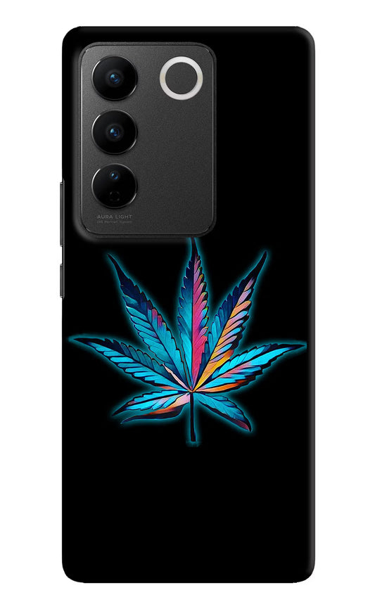 Weed Vivo V27/V27 Pro Hard Case Back Cover by Casekaro