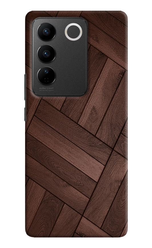 Wooden Texture Design Vivo V27/V27 Pro Hard Case Back Cover by Casekaro
