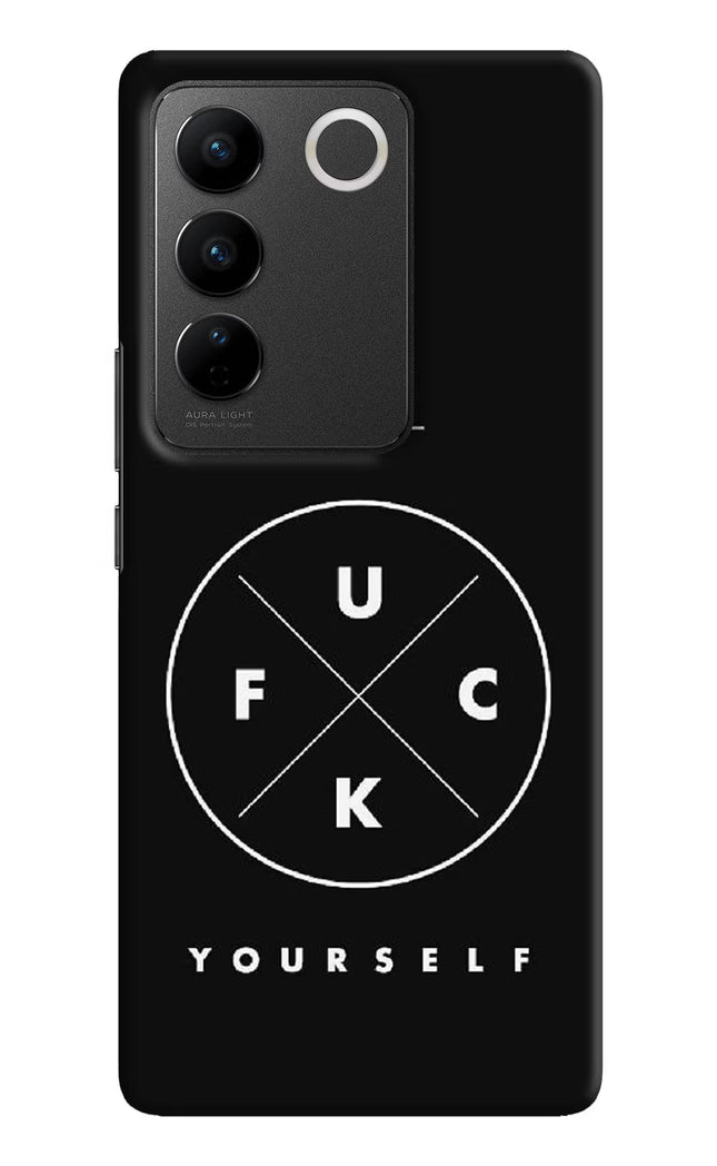 Go Fuck Yourself Vivo V27/V27 Pro Hard Case Back Cover by Casekaro