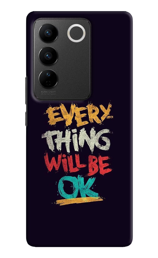 Everything Will Be Ok Vivo V27/V27 Pro Hard Case Back Cover by Casekaro
