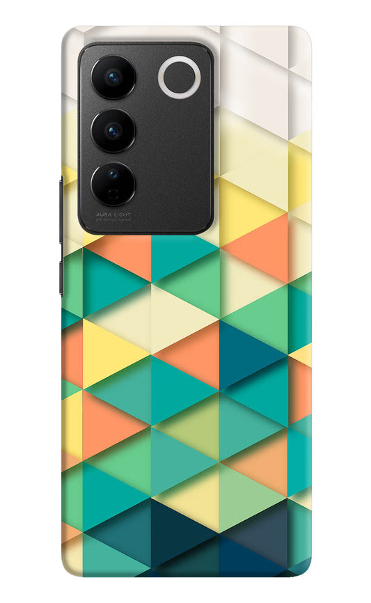 Abstract Vivo V27/V27 Pro Hard Case Back Cover by Casekaro